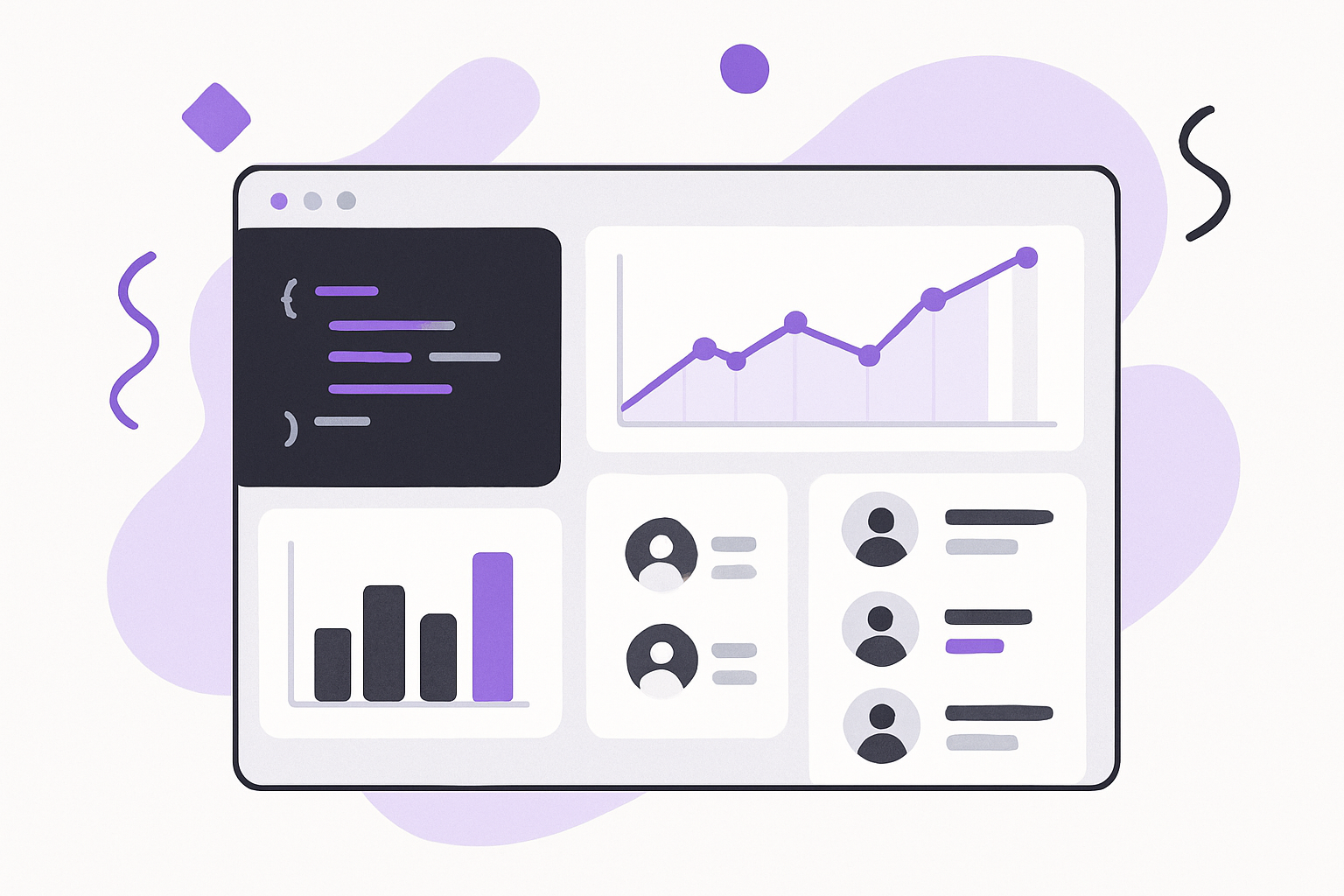 Code review metrics dashboard showing pull request analytics, cycle times, and team performance indicators